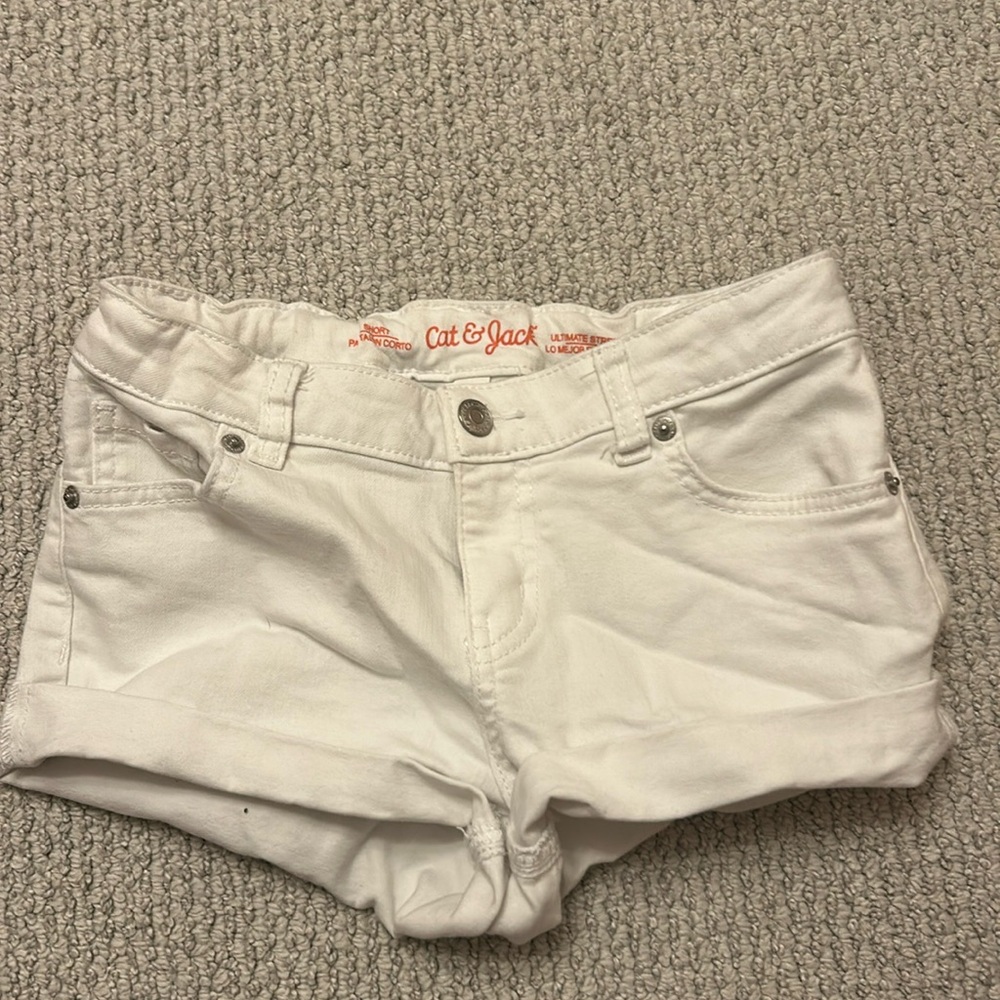 Cat and Jack white Jean shorts